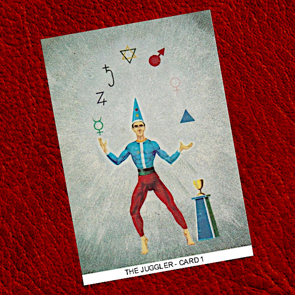 The Juggler or Jester Card of The Virsel Tarot